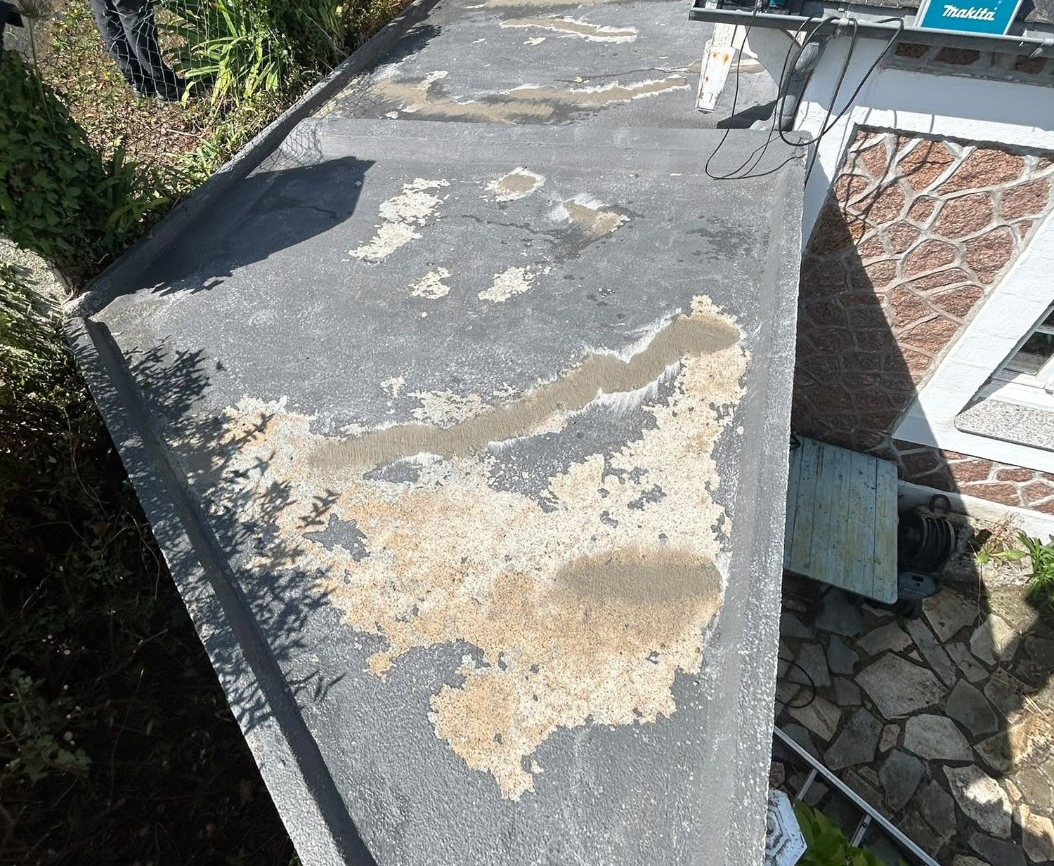 Étanchéité de toit-terrasse, avant réfection